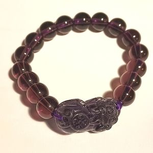 INDIGO HEALS SEMIPRECIOUS BRACELET AIDS WITH WEALTH,GOOD FORTUNE AND PROTECTION
